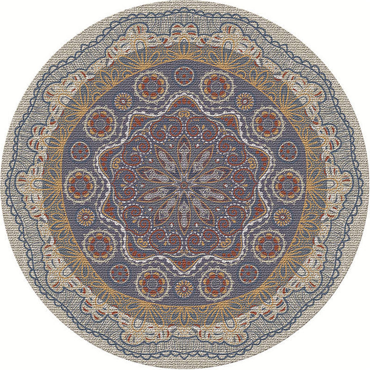 Lisslune | Exotic Moroccan Carpet Multicolored Floral Pattern Rug Non-Slip Pet-Friendly Stain-Resistant Rug for Home