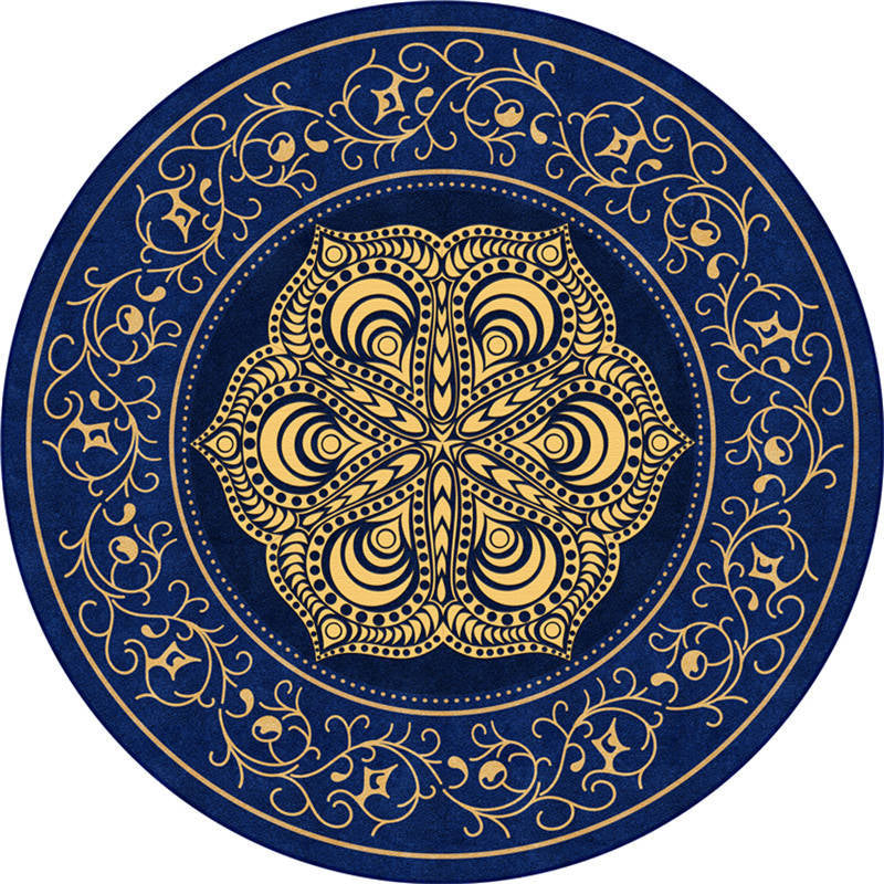 Lisslune | Exotic Moroccan Carpet Multicolored Floral Pattern Rug Non-Slip Pet-Friendly Stain-Resistant Rug for Home