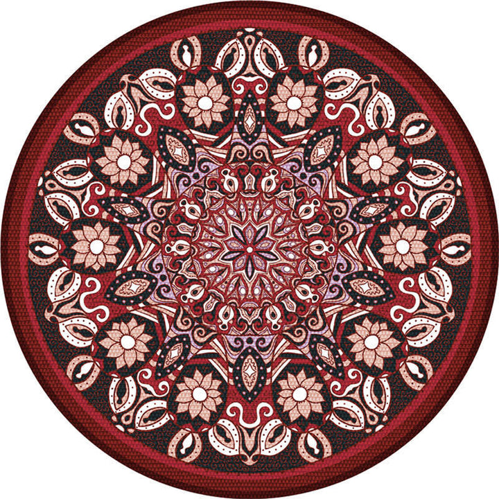 Lisslune | Exotic Moroccan Carpet Multicolored Floral Pattern Rug Non-Slip Pet-Friendly Stain-Resistant Rug for Home