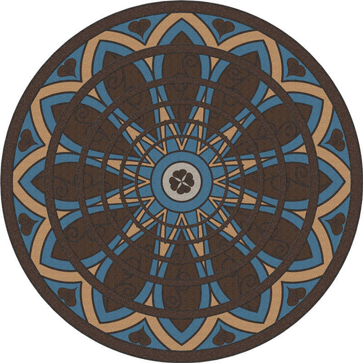 Lisslune | Exotic Moroccan Carpet Multicolored Floral Pattern Rug Non-Slip Pet-Friendly Stain-Resistant Rug for Home