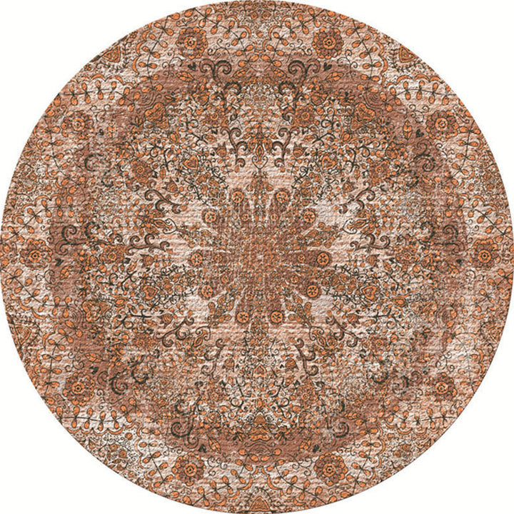 Lisslune | Exotic Moroccan Carpet Multicolored Floral Pattern Rug Non-Slip Pet-Friendly Stain-Resistant Rug for Home