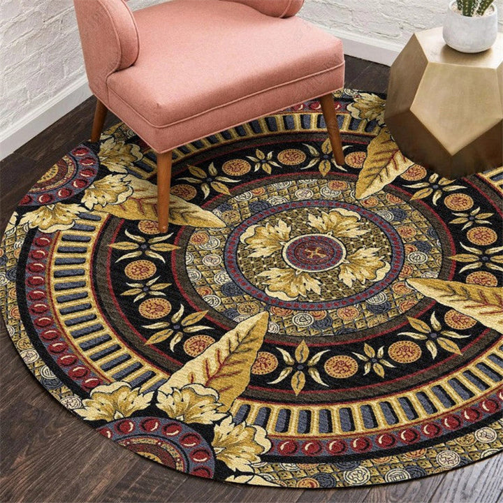 Lisslune | Exotic Moroccan Carpet Multicolored Floral Pattern Rug Non-Slip Pet-Friendly Stain-Resistant Rug for Home