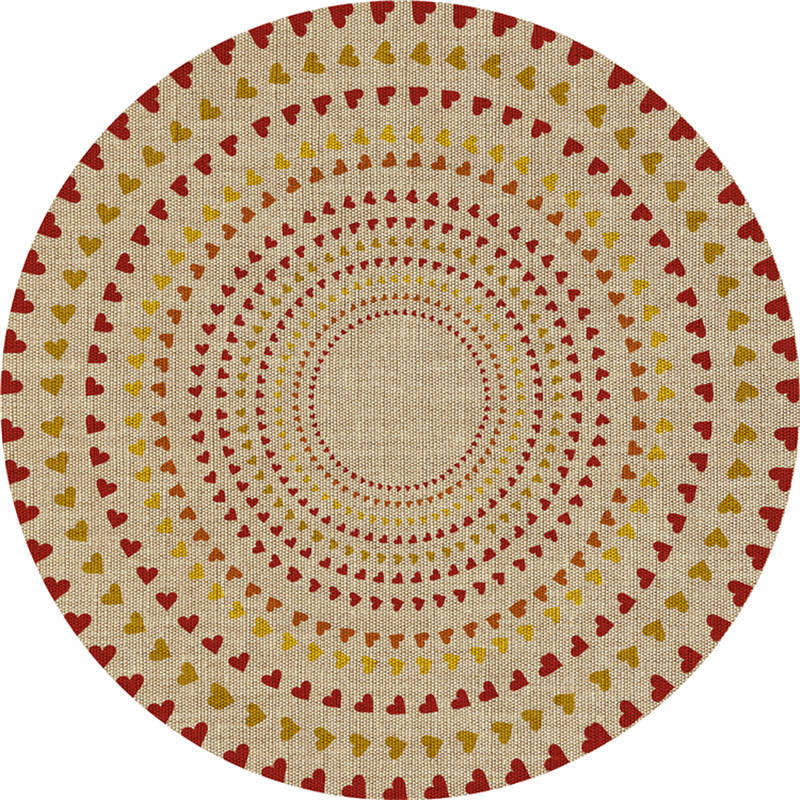 Lisslune | Exotic Moroccan Carpet Multicolored Floral Pattern Rug Non-Slip Pet-Friendly Stain-Resistant Rug for Home