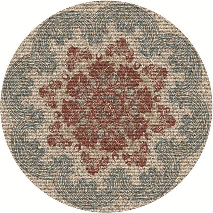 Lisslune | Moroccan Living Room Carpet Multicolored Flower Carpet Polyester Machine Washable Stain Resistant Non-Slip Backing Carpet