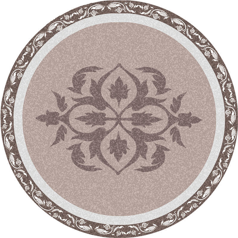 Lisslune | Moroccan Living Room Carpet Multicolored Flower Carpet Polyester Machine Washable Stain Resistant Non-Slip Backing Carpet