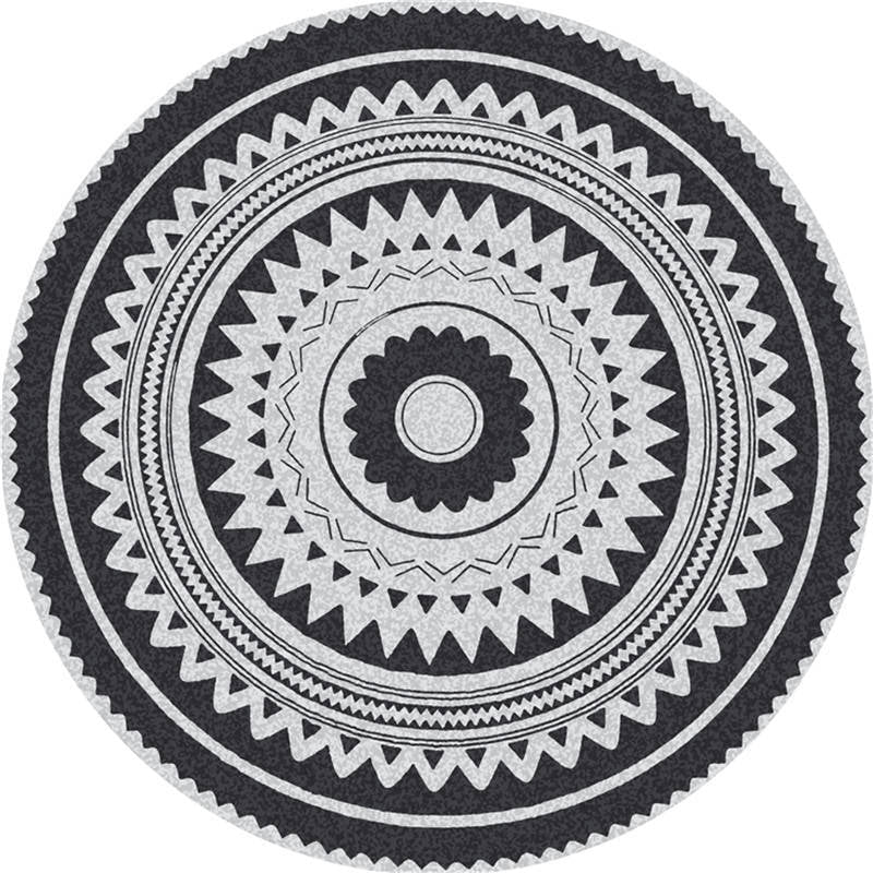 Lisslune | Moroccan Living Room Carpet Multicolored Flower Carpet Polyester Machine Washable Stain Resistant Non-Slip Backing Carpet