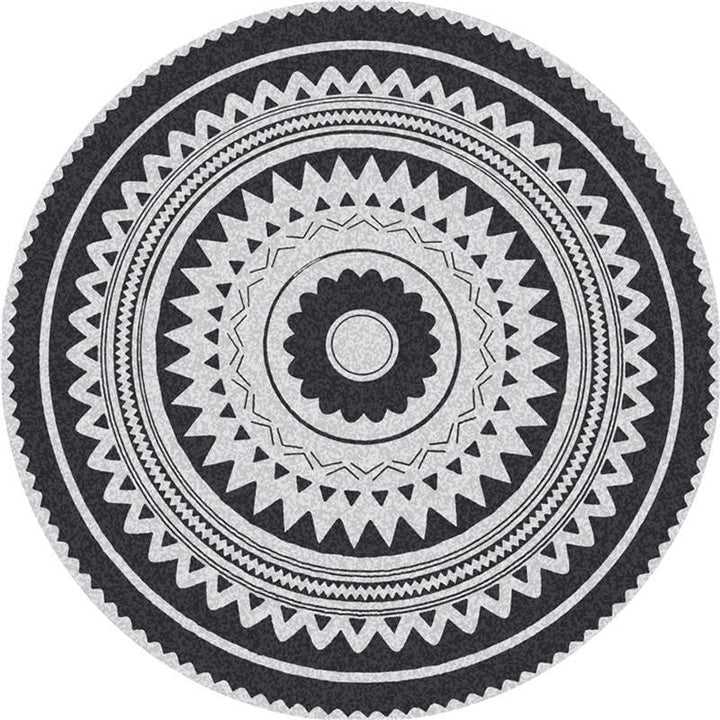 Lisslune | Moroccan Living Room Carpet Multicolored Flower Carpet Polyester Machine Washable Stain Resistant Non-Slip Backing Carpet