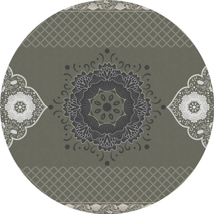 Lisslune | Moroccan Living Room Carpet Multicolored Flower Carpet Polyester Machine Washable Stain Resistant Non-Slip Backing Carpet