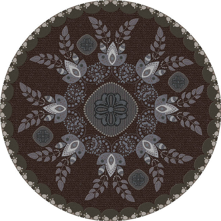 Lisslune | Moroccan Living Room Carpet Multicolored Flower Carpet Polyester Machine Washable Stain Resistant Non-Slip Backing Carpet