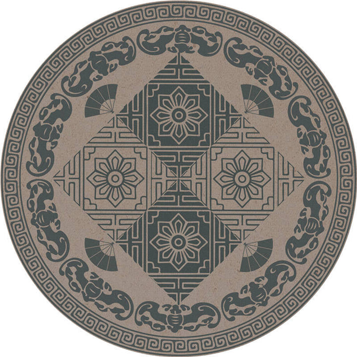 Lisslune | Moroccan Living Room Carpet Multicolored Flower Carpet Polyester Machine Washable Stain Resistant Non-Slip Backing Carpet