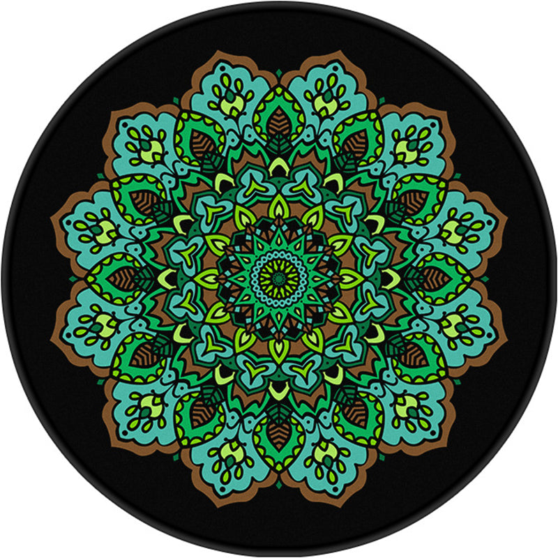 Lisslune | Nostalgic Multicolor Tribeprint Carpet Polypropylene Moroccan Carpet Pet Friendly Stain Resistant Non-Slip Carpet for Large Room
