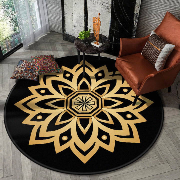 Lisslune | Nostalgic Multicolor Tribeprint Carpet Polypropylene Moroccan Carpet Pet Friendly Stain Resistant Non-Slip Carpet for Large Room