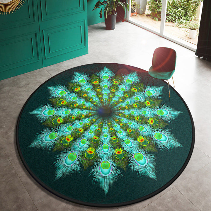 Lisslune | Multi Color Doormat Moroccan Flowers Area Rug Synthetic Non-Slip Stain Resistant Pet Friendly Rug