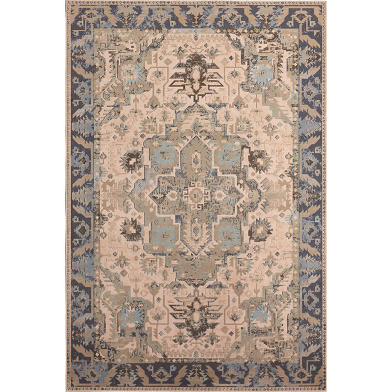 Lisslune | Unusual diamond patterned rug Multicolored Moroccan rug Polyester pet-friendly stain resistant non-slip rug for the living room