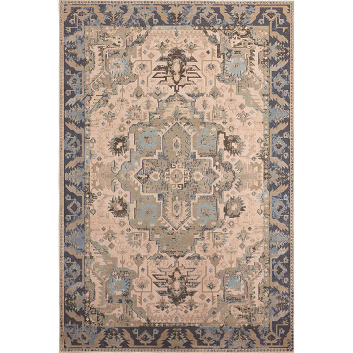 Lisslune | Unusual diamond patterned rug Multicolored Moroccan rug Polyester pet-friendly stain resistant non-slip rug for the living room