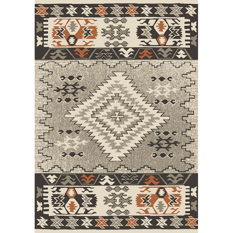 Lisslune | Unusual diamond patterned rug Multicolored Moroccan rug Polyester pet-friendly stain resistant non-slip rug for the living room