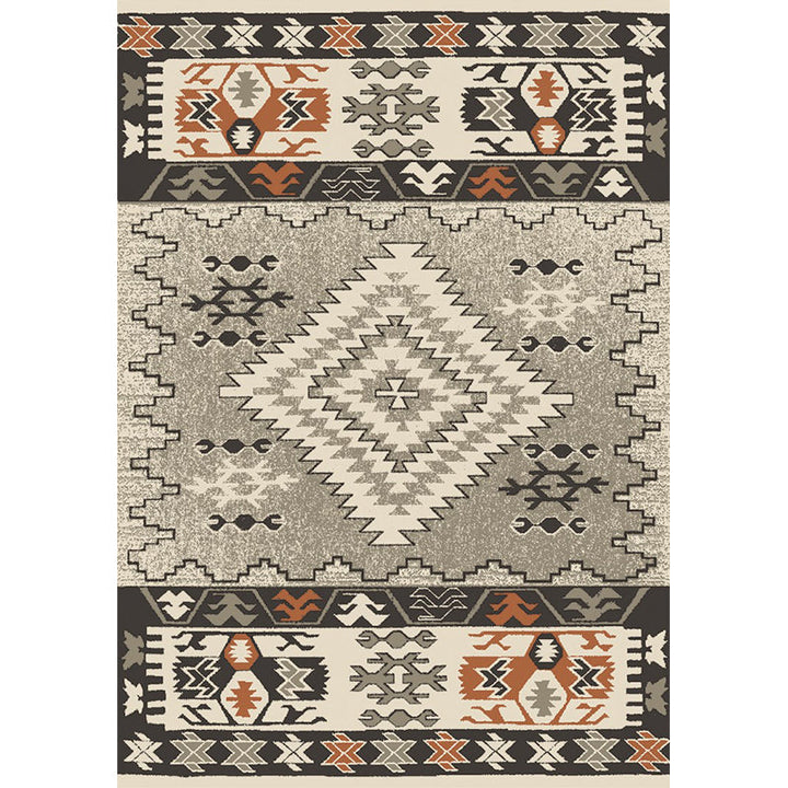 Lisslune | Unusual diamond patterned rug Multicolored Moroccan rug Polyester pet-friendly stain resistant non-slip rug for the living room