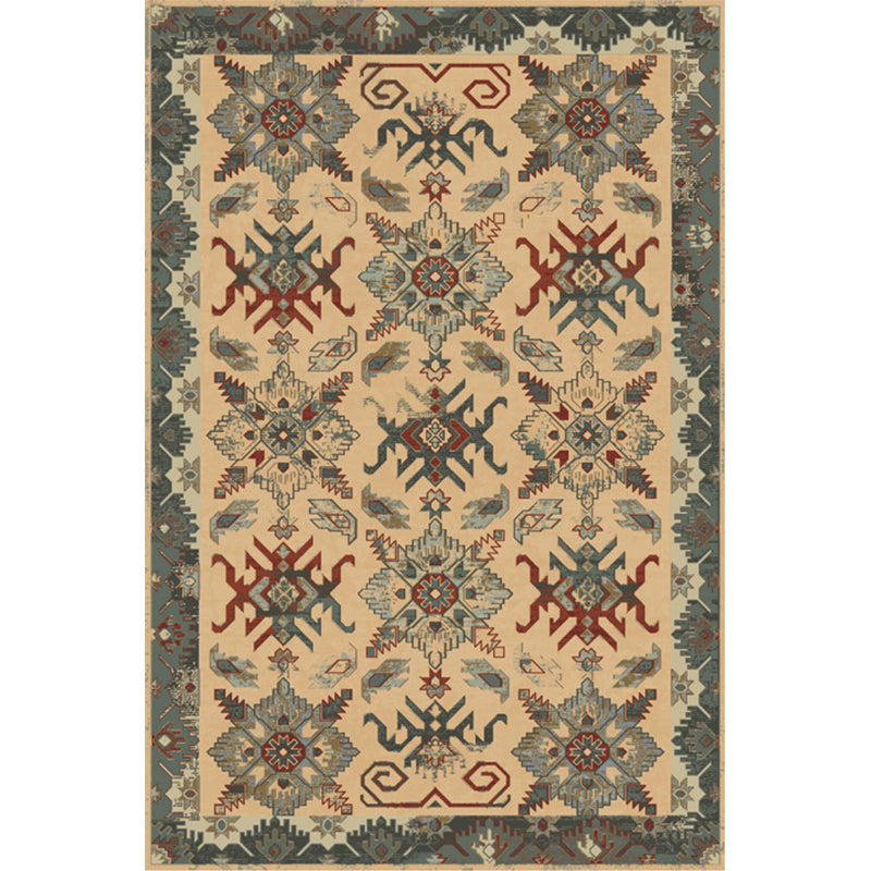 Lisslune | Unusual diamond patterned rug Multicolored Moroccan rug Polyester pet-friendly stain resistant non-slip rug for the living room