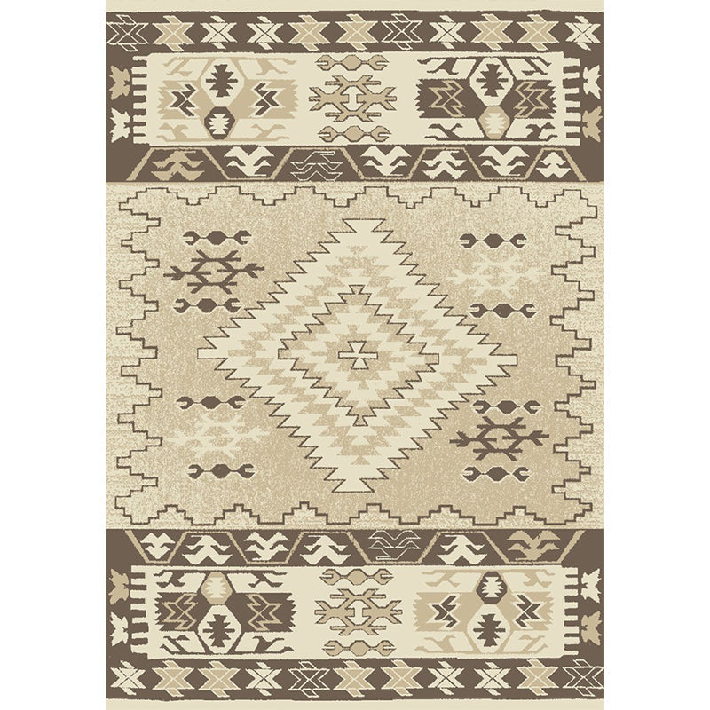 Lisslune | Unusual diamond patterned rug Multicolored Moroccan rug Polyester pet-friendly stain resistant non-slip rug for the living room