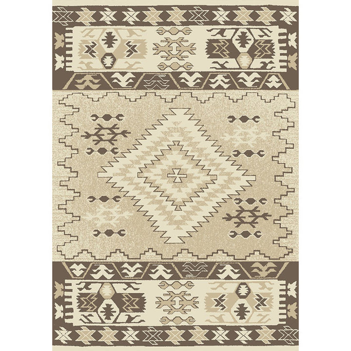Lisslune | Unusual diamond patterned rug Multicolored Moroccan rug Polyester pet-friendly stain resistant non-slip rug for the living room