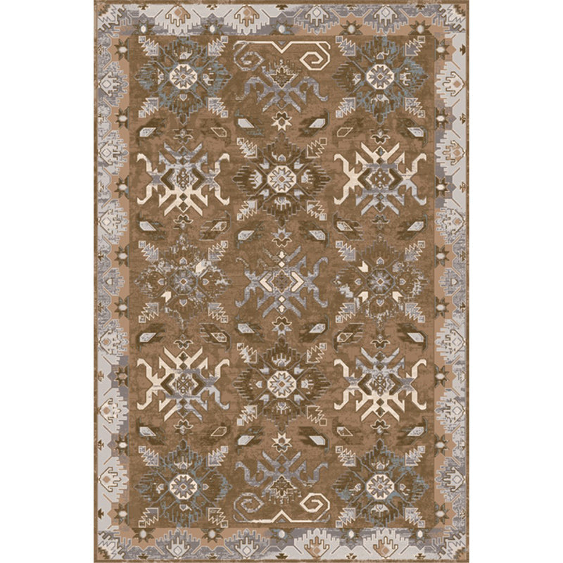 Lisslune | Unusual diamond patterned rug Multicolored Moroccan rug Polyester pet-friendly stain resistant non-slip rug for the living room