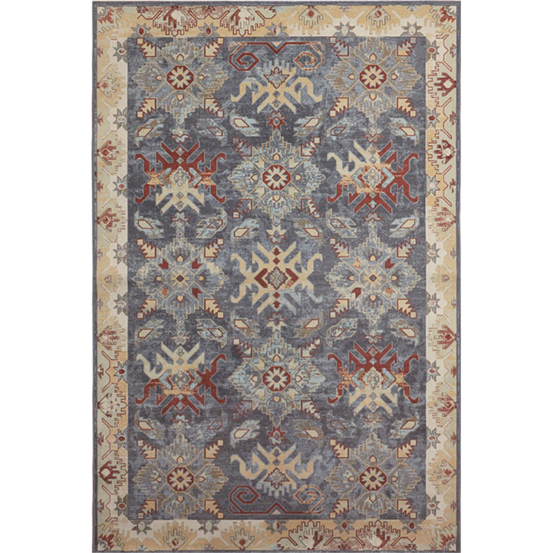 Lisslune | Unusual diamond patterned rug Multicolored Moroccan rug Polyester pet-friendly stain resistant non-slip rug for the living room