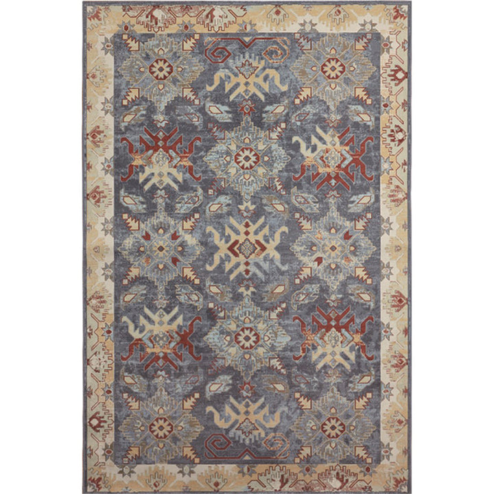 Lisslune | Unusual diamond patterned rug Multicolored Moroccan rug Polyester pet-friendly stain resistant non-slip rug for the living room