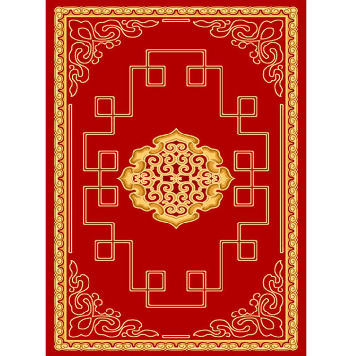 Lisslune | Elegant Chinoiserie Rug Multicolor Floral Area Rug Non-Slip Backing Stain-Resistant Pet-Friendly Rug for Living Room