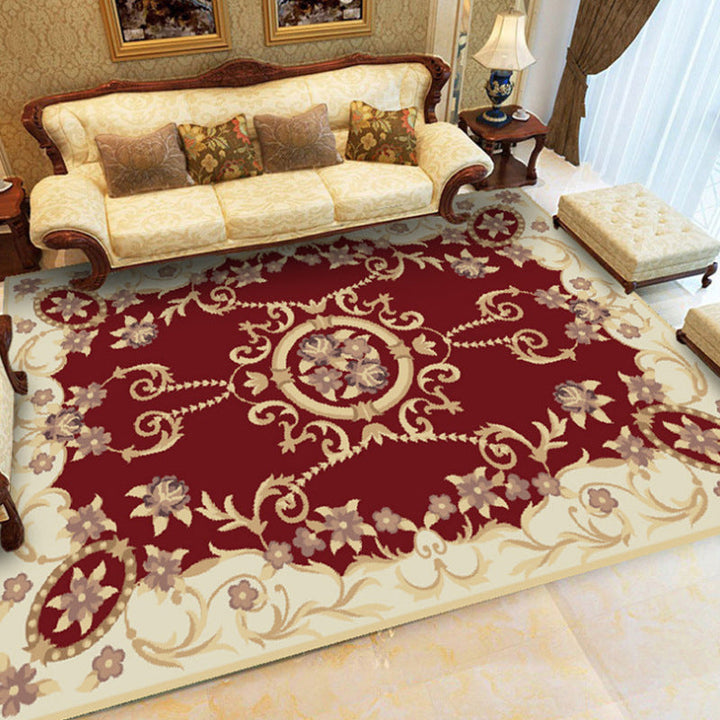 Lisslune | Elegant Chinoiserie Rug Multicolor Floral Area Rug Non-Slip Backing Stain-Resistant Pet-Friendly Rug for Living Room