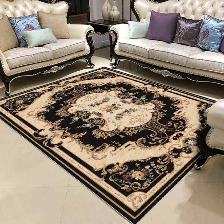 Lisslune | Elegant Chinoiserie Rug Multicolor Floral Area Rug Non-Slip Backing Stain-Resistant Pet-Friendly Rug for Living Room