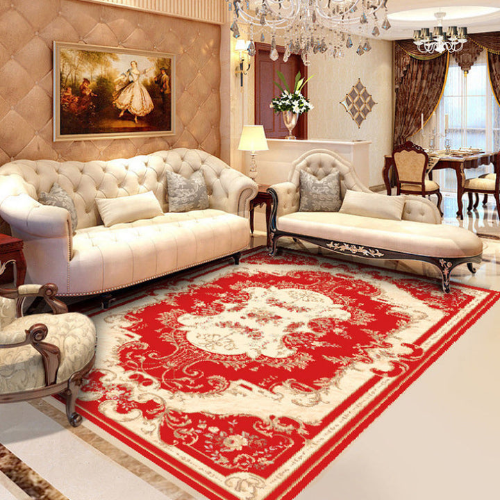 Lisslune | Elegant Chinoiserie Rug Multicolor Floral Area Rug Non-Slip Backing Stain-Resistant Pet-Friendly Rug for Living Room