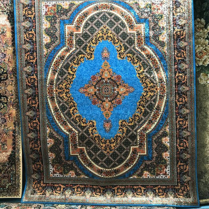 Lisslune | Glam Persian Indoor Dress Multicolored Floral Pattern Dress Non-Slip Back Machine Washable Pet Friendly Carpet for Living Room
