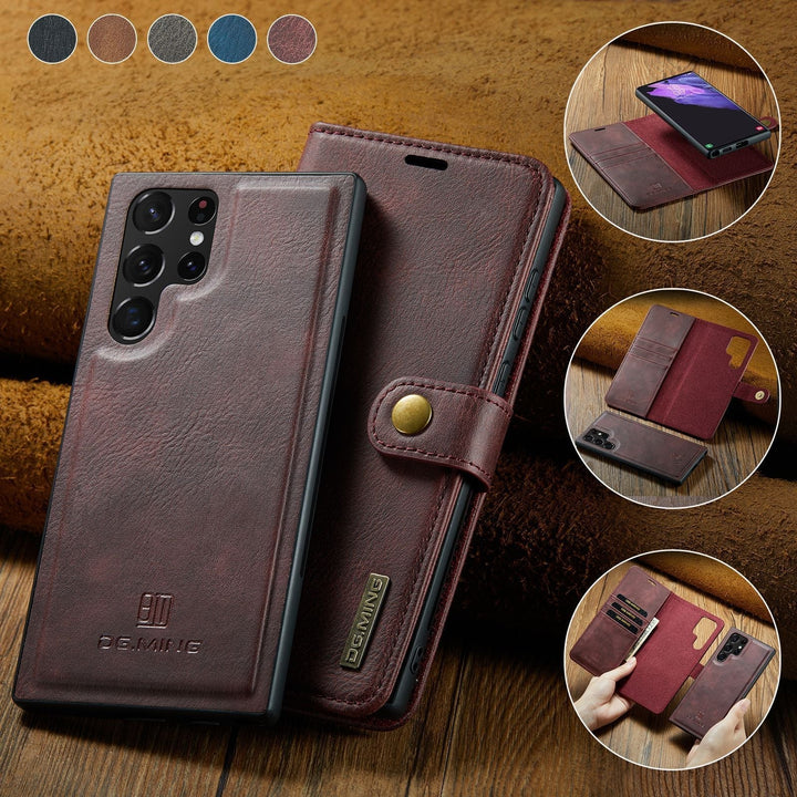 Lisslune | 2 in 1 removable flip leather case for Samsung Galaxy