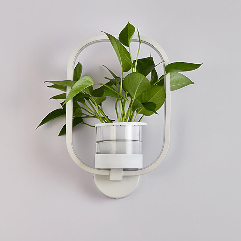 Skørter | Geometric Ring Living Room Plants Wall Lamp Light Aluminium Simple Minimalist LED Wall Mount Light