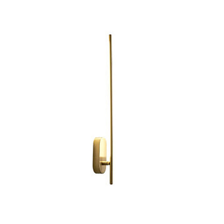Lisslune | Stab-shaped Metal Wall Light Contemporary Gold LED Wall-mounted Lamp for the Living Room