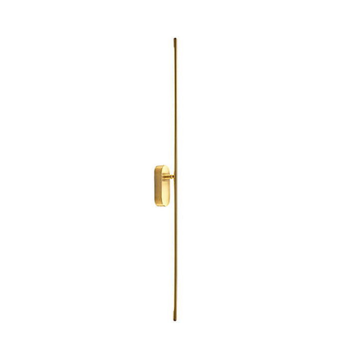 Lisslune | Stab-shaped Metal Wall Light Contemporary Gold LED Wall-mounted Lamp for the Living Room