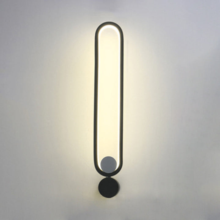 Lisslune | Black rectangular LED wall-mounted light simplicity metal rotatable wall lamp lighting