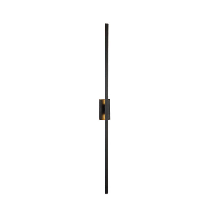 Skørter | Linear Metal LED Wall Light Contemporary Black Wall Light for Hallway