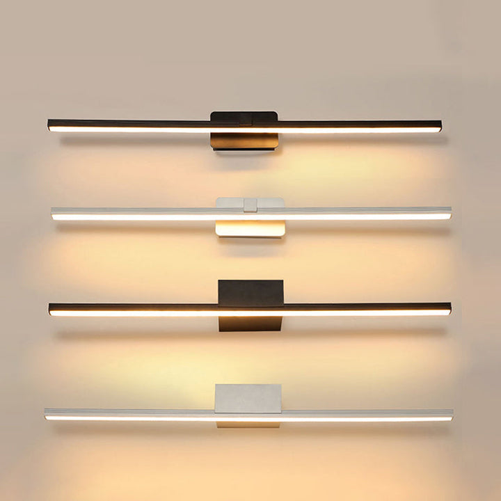 Lisslune | Minimalism Linear Shaped Wall Lamp LED Sconce Metal Guest WC Wall Lighting Fixture