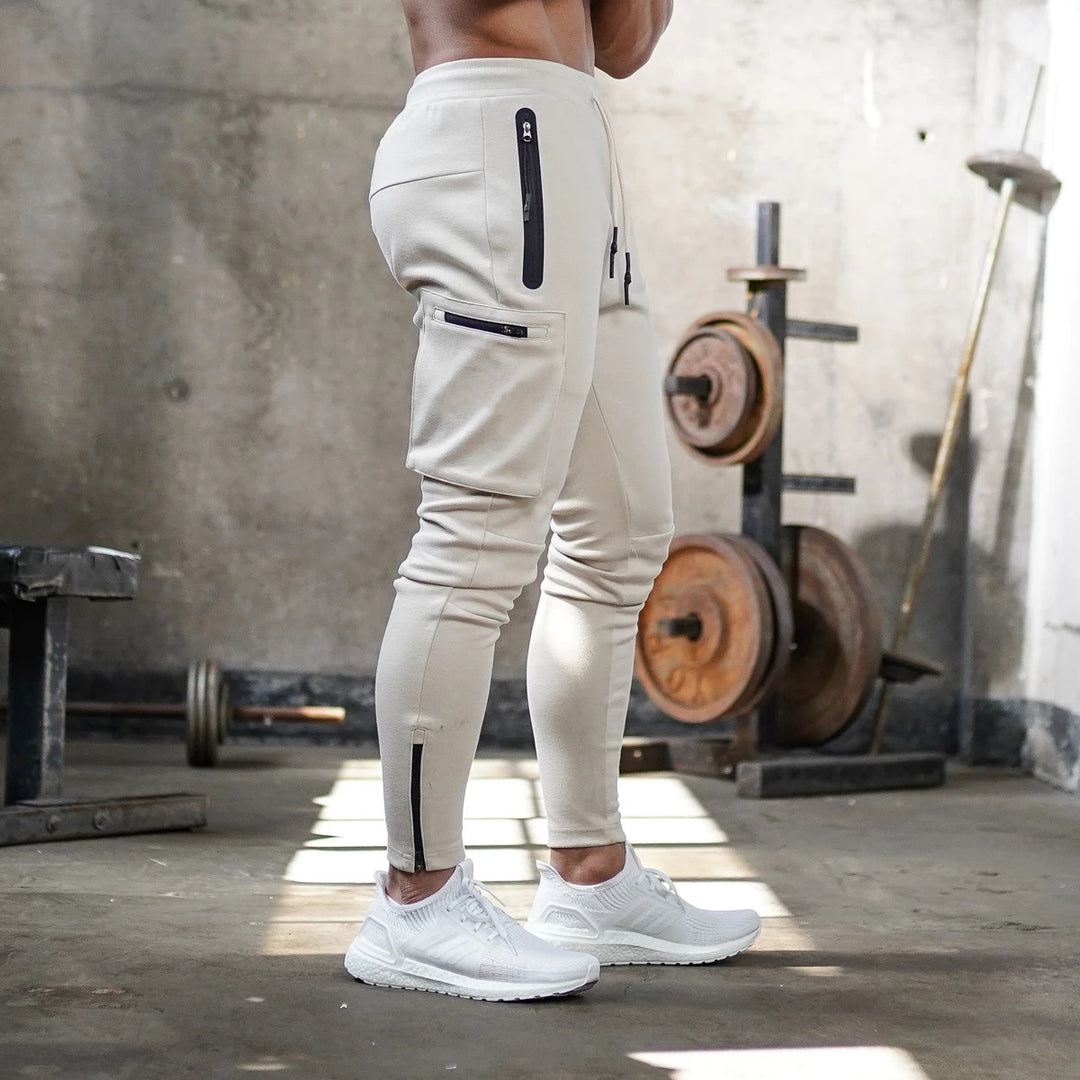 Men's sporty fitness jogging pants with practical pockets Lisslune