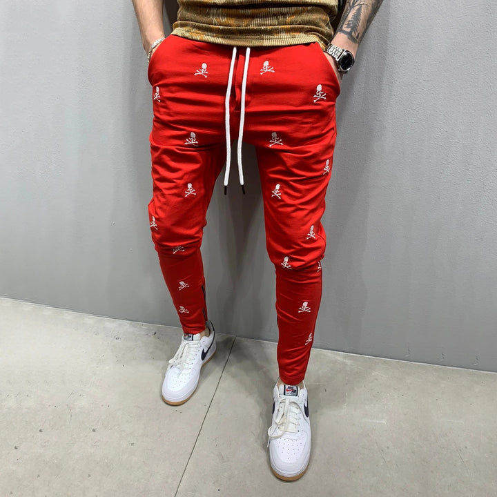 Men's cotton jogging pants with motif Lisslune