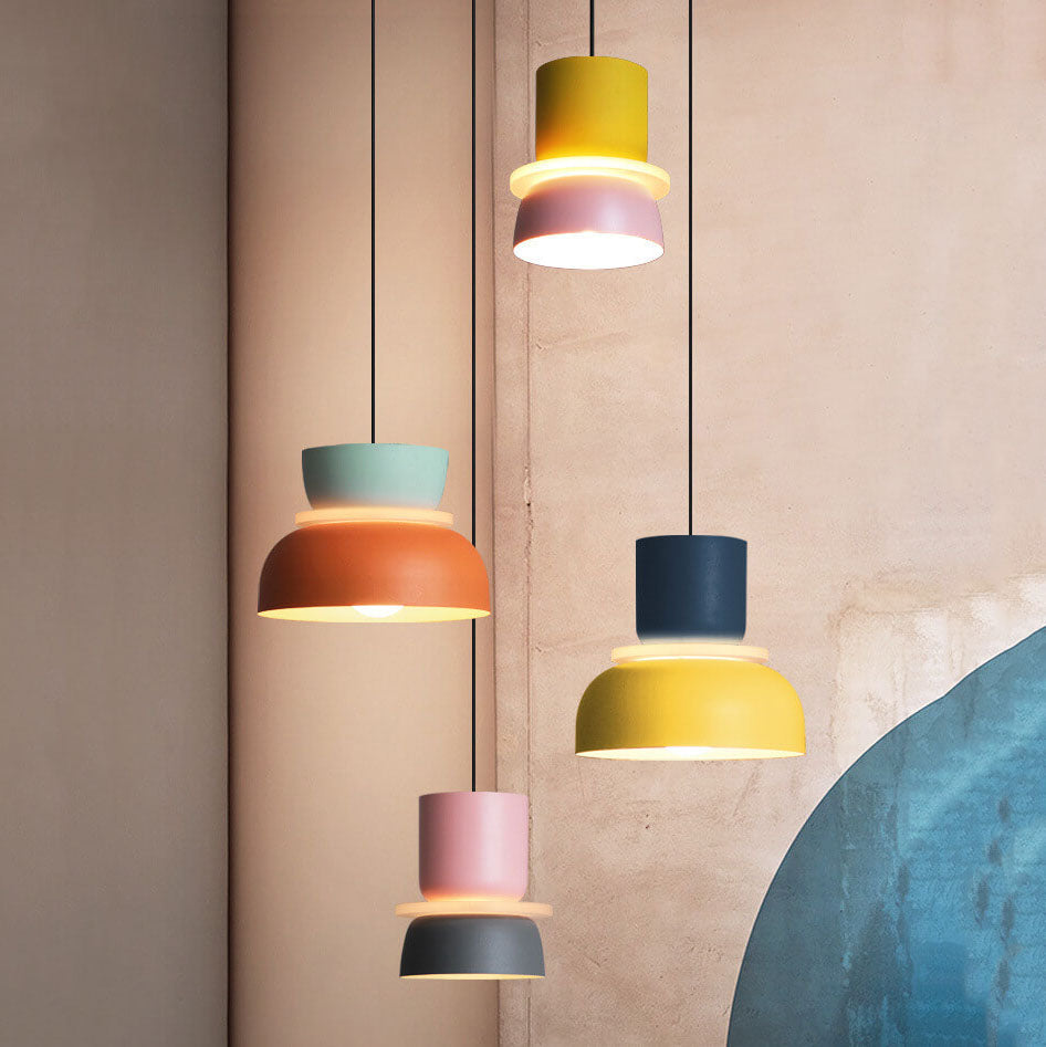 Lisslune | Nordic Colorful Macaron 1-Light LED Pendant Light