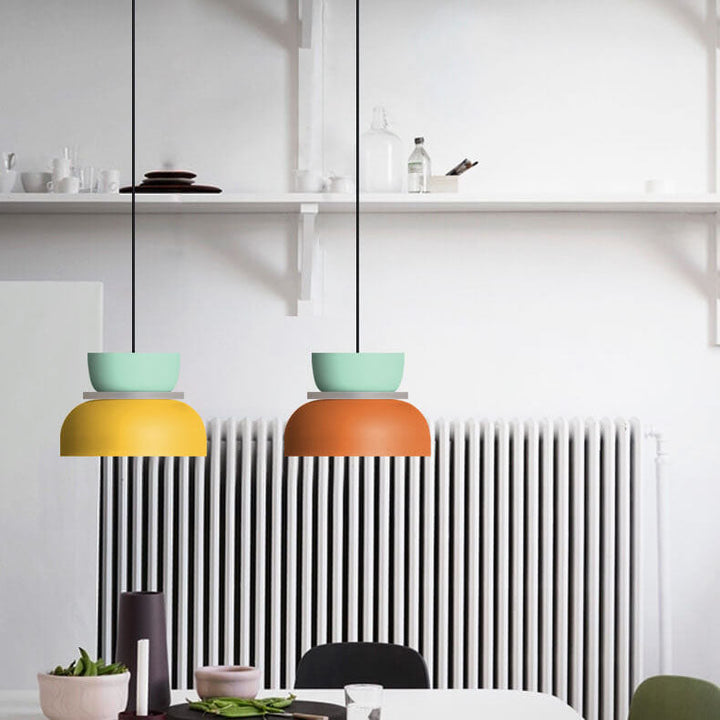 Lisslune | Nordic Colorful Macaron 1-Light LED Pendant Light