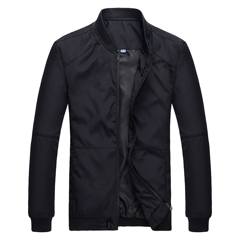 Men's casual jacket with snap button closure and side pockets Lisslune