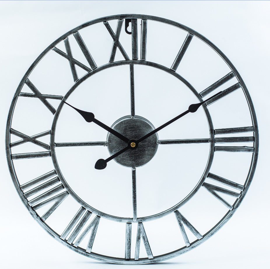 Lisslune | Vintage Iron Large Retro Wall Clock