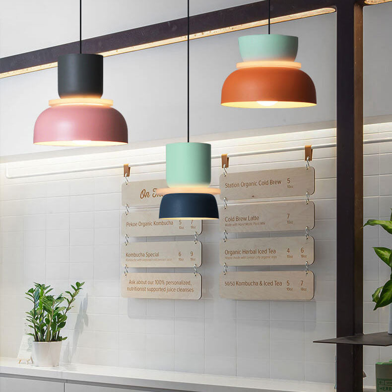 Lisslune | Nordic Colorful Macaron 1-Light LED Pendant Light