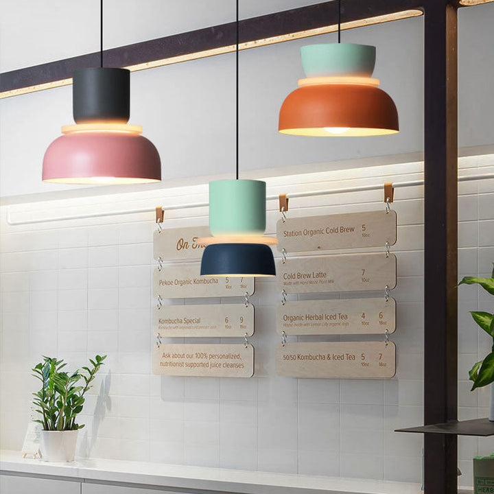 Lisslune | Nordic Colorful Macaron 1-Light LED Pendant Light