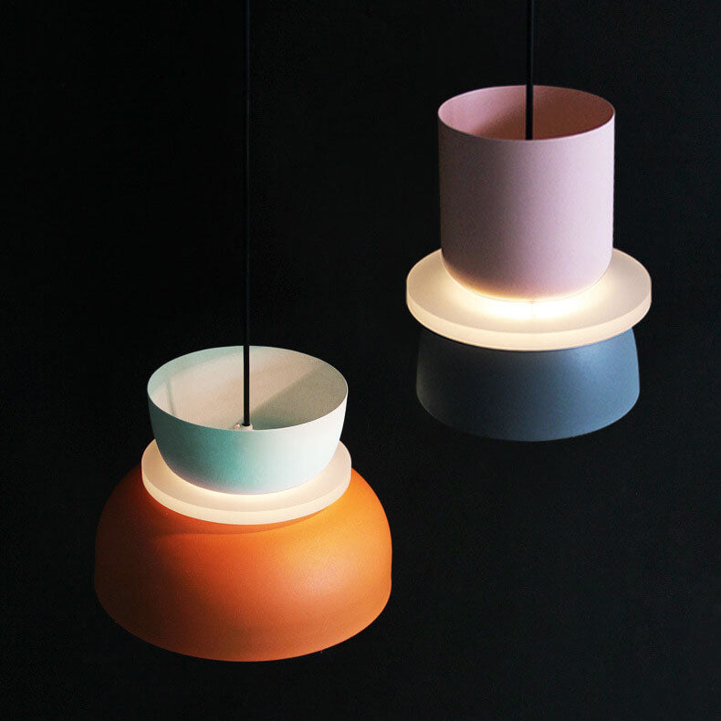 Lisslune | Nordic Colorful Macaron 1-Light LED Pendant Light