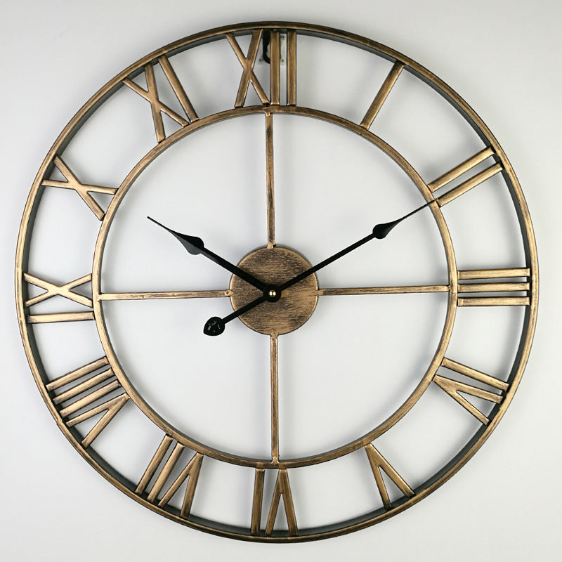 Lisslune | Vintage Iron Large Retro Wall Clock