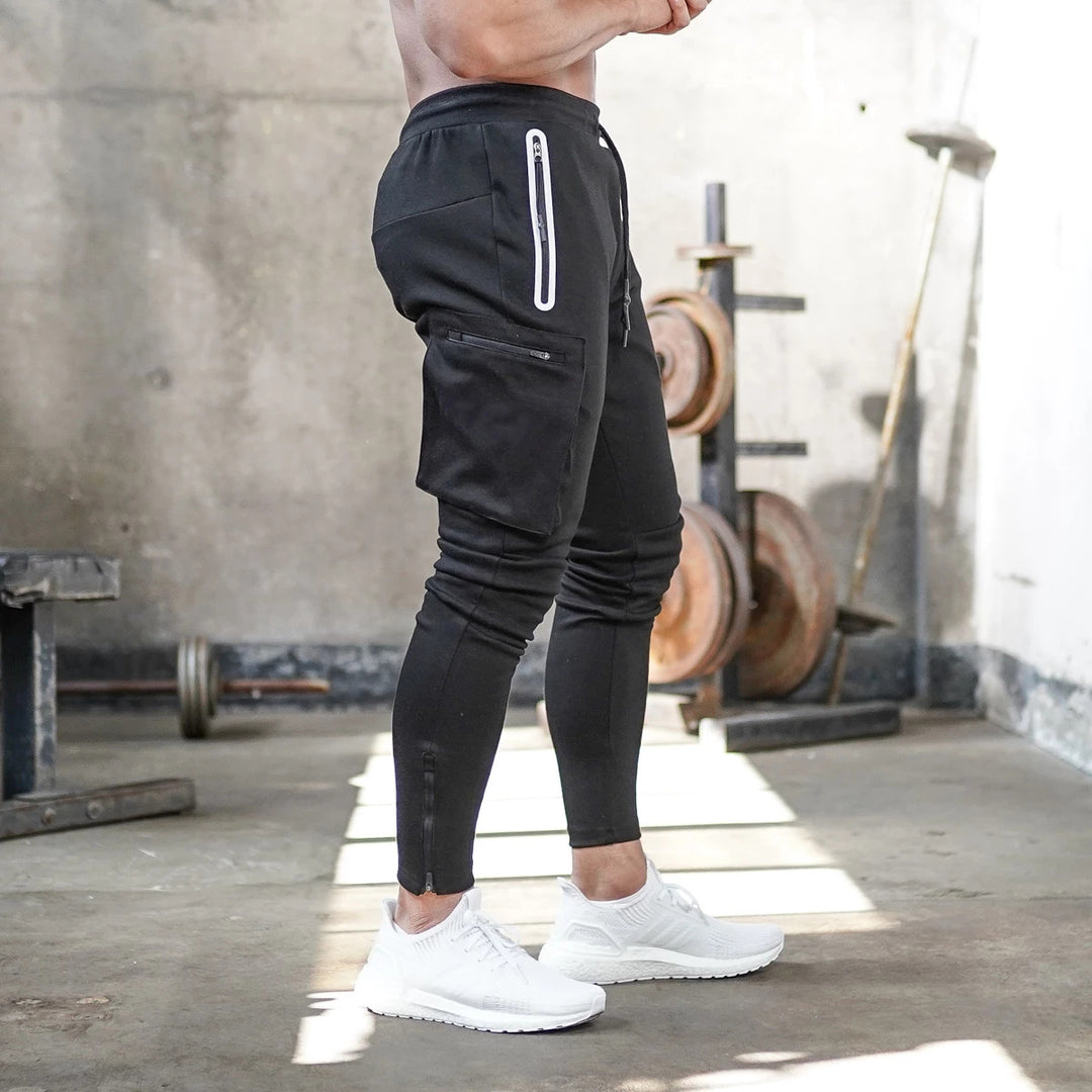 Men's sporty fitness jogging pants with practical pockets Lisslune